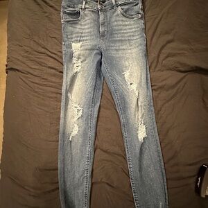 Express high rise ankle legging stretch size 8